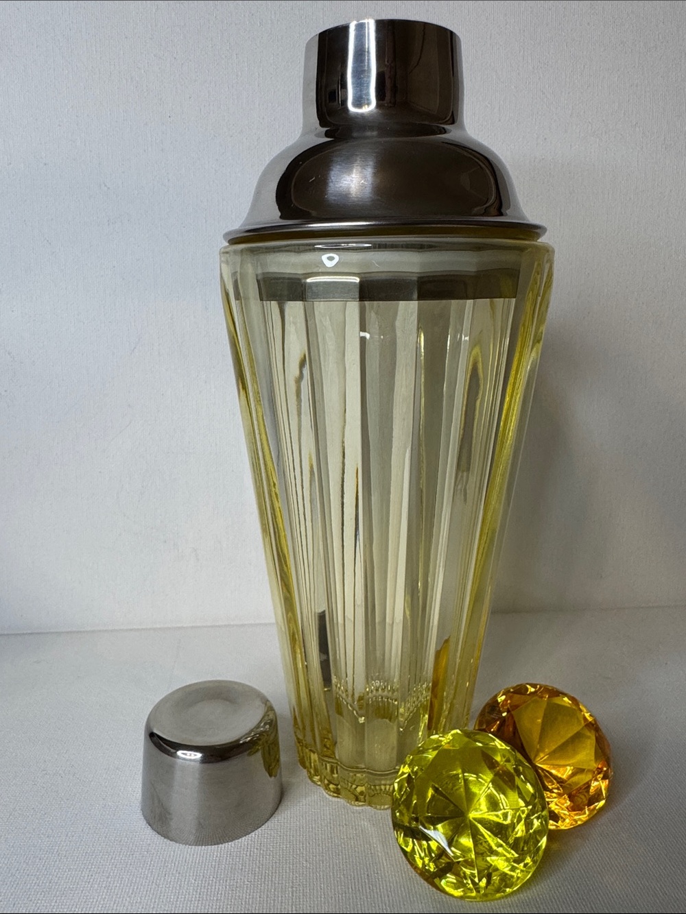 Final Touch Glass Stainless Steel Cocktail Shaker